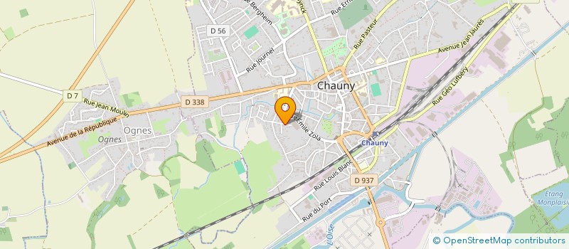 localisation de l'entreprise MONSIEUR JEAN DELVAL à CHAUNY
