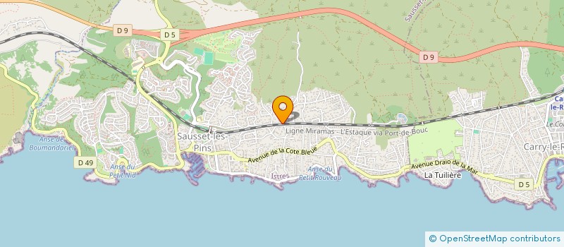 localisation de l'entreprise MONSIEUR JEAN DEMARTIS  SAUSSET-LES-PINS