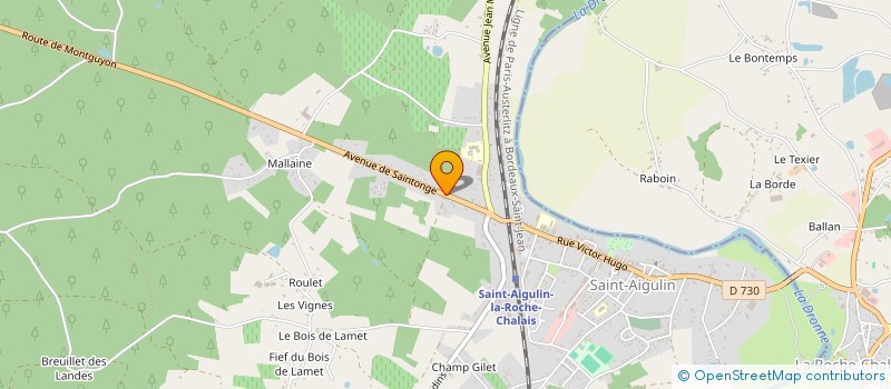 localisation de l'entreprise MONSIEUR JEAN DEMICHEL  SAINT-AIGULIN