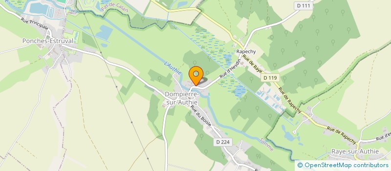 localisation de l'entreprise MONSIEUR JEAN DEMONCHAUX  DOMPIERRE-SUR-AUTHIE