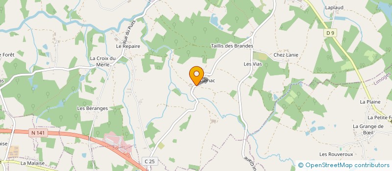 localisation de l'entreprise MONSIEUR JEAN DEMONTOUX à ORADOUR-SUR-GLANE