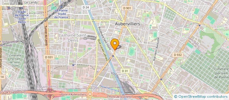 localisation de l'entreprise MONSIEUR JEAN DEMOSTHENE à AUBERVILLIERS