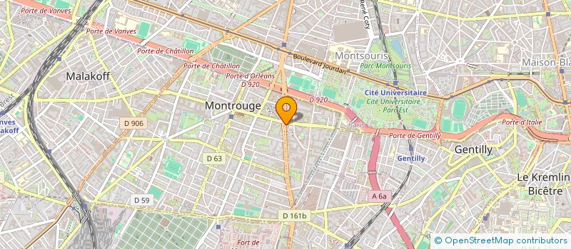 localisation de l'entreprise MONSIEUR JEAN DEMUMIEUX  MONTROUGE