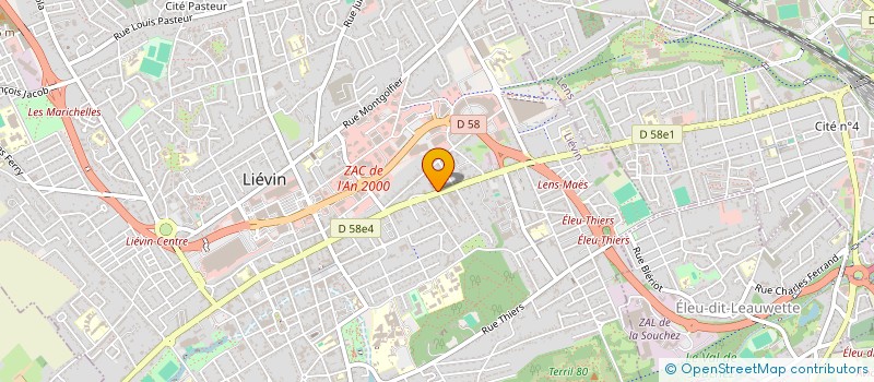 localisation de l'entreprise MONSIEUR JEAN DENGLOS  LIEVIN