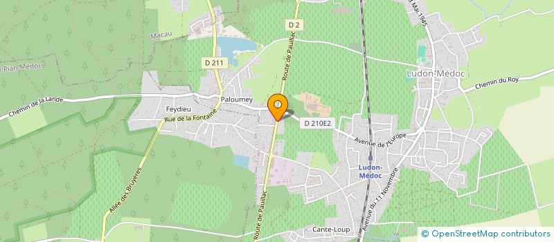 localisation de l'entreprise MONSIEUR JEAN DENGUI  LUDON-MEDOC