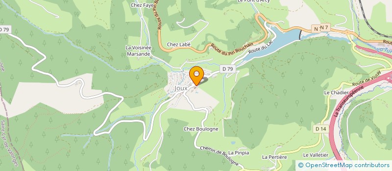 localisation de l'entreprise MONSIEUR JEAN DENIS  JOUX