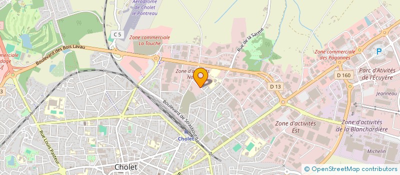 localisation de l'entreprise MONSIEUR JEAN DENIS à CHOLET