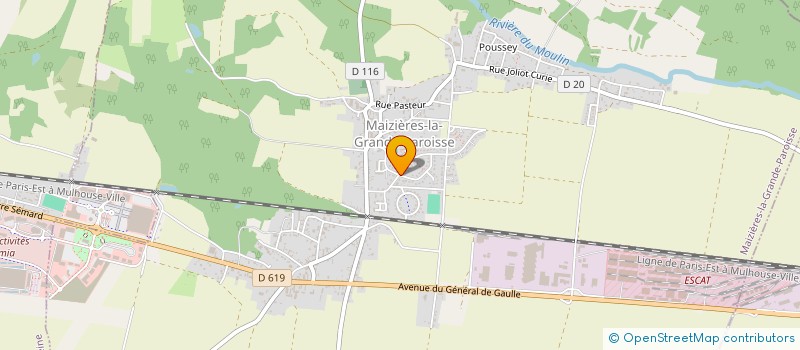 localisation de l'entreprise MONSIEUR JEAN DENIS  MAIZIERES-LA-GRANDE-PAROISSE