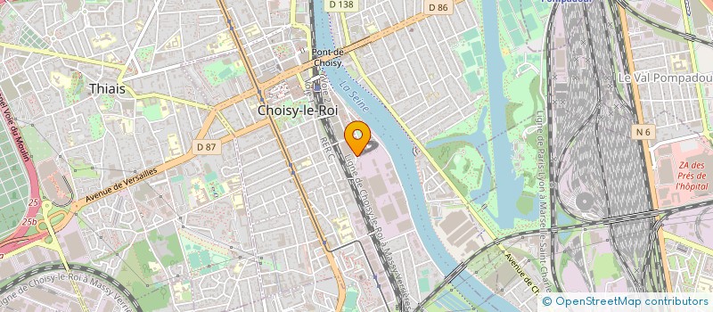 localisation de l'entreprise MONSIEUR JEAN DENIS AKOUSSI  CHOISY-LE-ROI