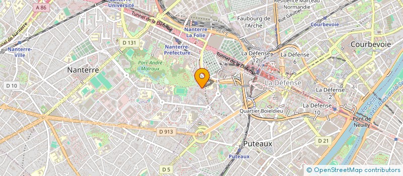 localisation de l'entreprise MONSIEUR JEAN-DENIS BOISTOL  NANTERRE