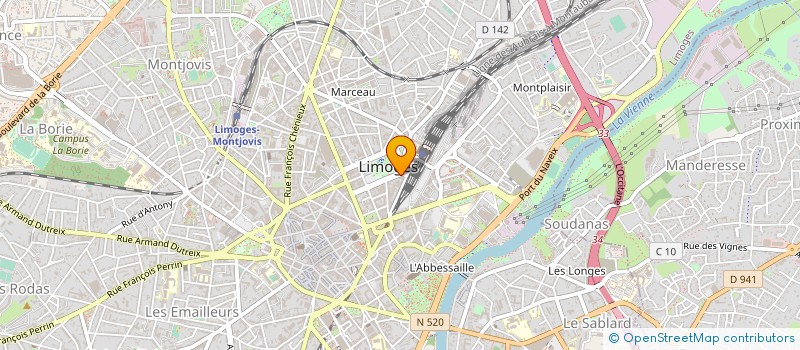 localisation de l'entreprise MONSIEUR JEAN-DENIS DUPUY à LIMOGES