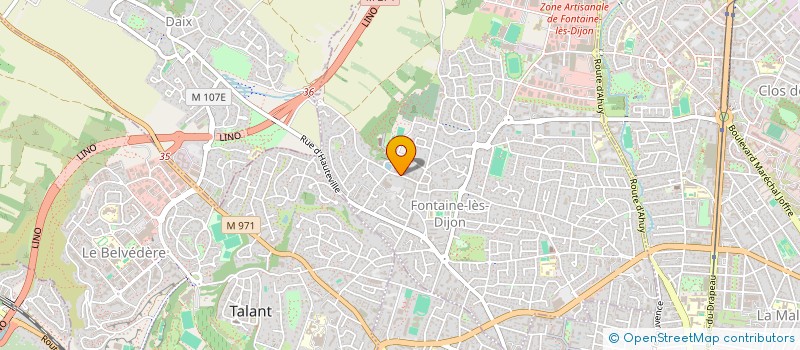 localisation de l'entreprise MONSIEUR JEAN DENIS FERREUX  FONTAINE-LES-DIJON