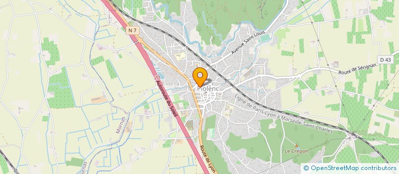 localisation de l'entreprise MONSIEUR JEAN DENIS GENTELET  PIOLENC