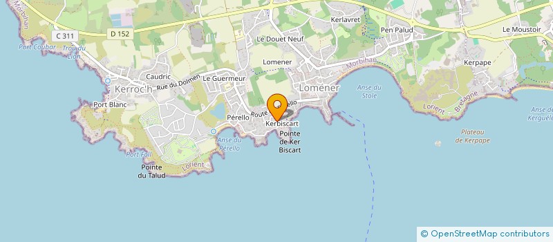 localisation de l'entreprise MONSIEUR JEAN DENIS GRANCHER à PLOEMEUR