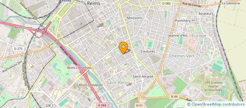 localisation de l'entreprise MONSIEUR JEAN-DENIS MANCEAUX  REIMS