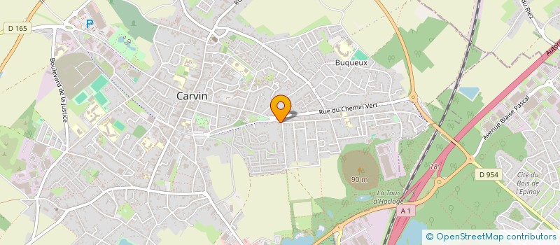 localisation de l'entreprise MONSIEUR JEAN-DENIS MARTIN  CARVIN