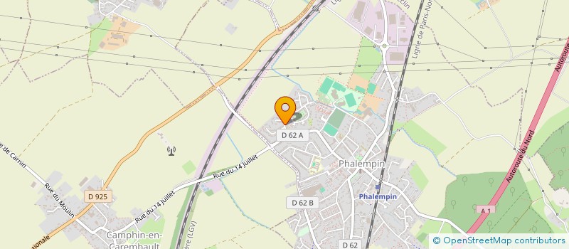 localisation de l'entreprise MONSIEUR JEAN-DENIS SARAZIN  CAMPHIN-EN-CAREMBAULT