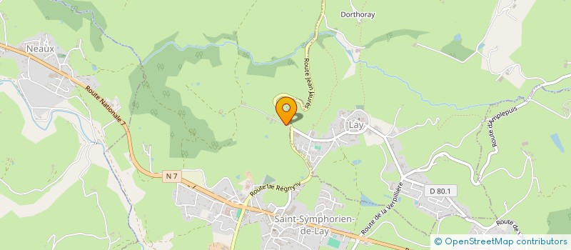 localisation de l'entreprise MONSIEUR JEAN DEPIERRE  SAINT-SYMPHORIEN-DE-LAY