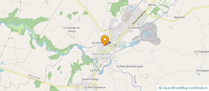 localisation de l'entreprise MONSIEUR JEAN DEREI à SAINT-BENOIT-DU-SAULT