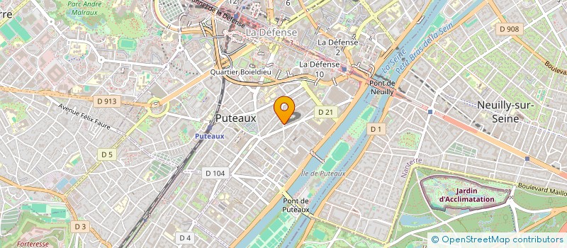 localisation de l'entreprise MONSIEUR JEAN DEROME  PUTEAUX