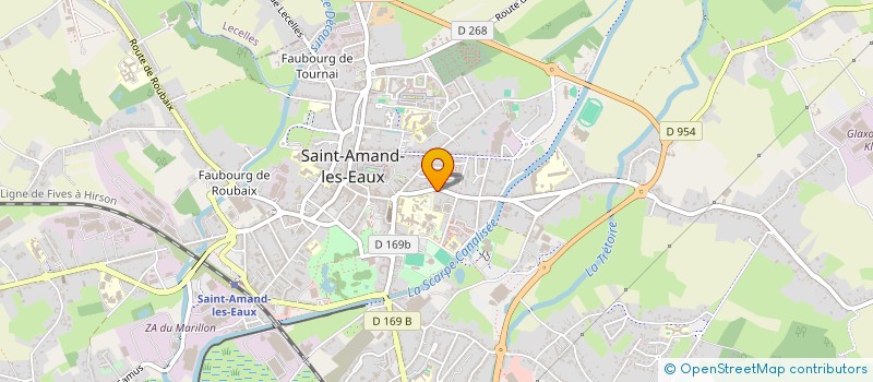 localisation de l'entreprise MONSIEUR JEAN DEROT  SAINT-AMAND-LES-EAUX