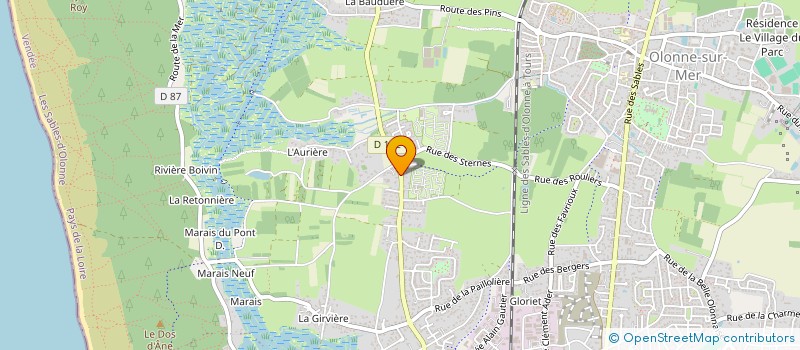 localisation de l'entreprise MONSIEUR JEAN DEROUET à LES SABLES D'OLONNE
