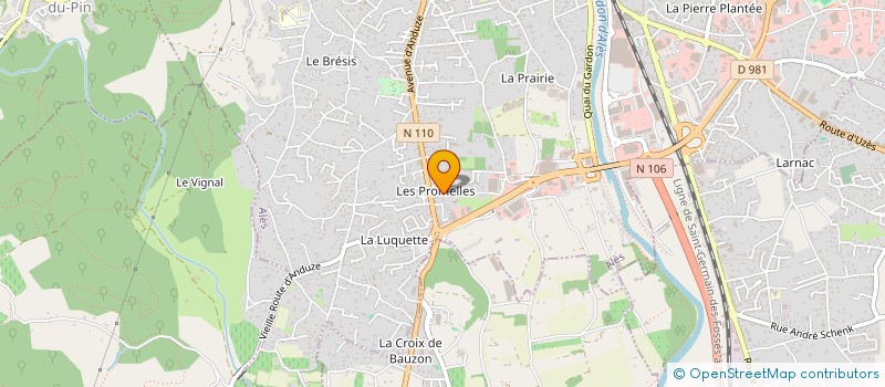 localisation de l'entreprise MONSIEUR JEAN DEROUSSIN  ALES