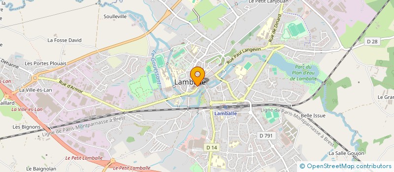 localisation de l'entreprise MONSIEUR JEAN DERRIEN  LAMBALLE-ARMOR