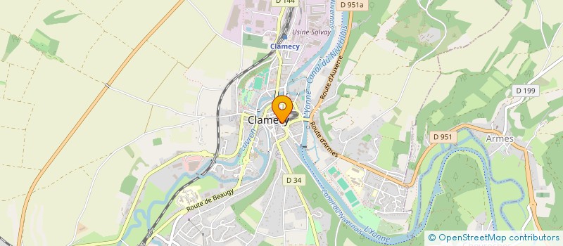 localisation de l'entreprise MONSIEUR JEAN DESBARRES à CLAMECY