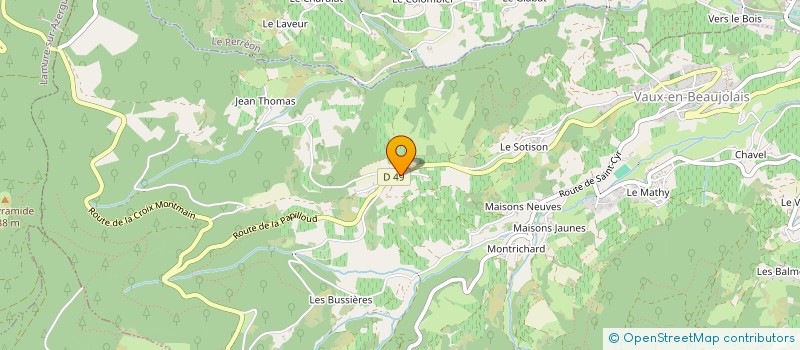 localisation de l'entreprise MONSIEUR JEAN DESBAT  VAUX-EN-BEAUJOLAIS