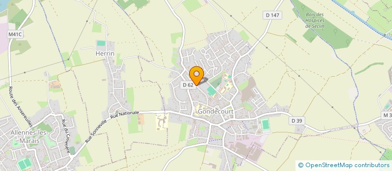localisation de l'entreprise MONSIEUR JEAN DESBIENS  GONDECOURT
