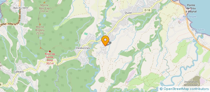 localisation de l'entreprise MONSIEUR JEAN DESBONNES  SAINTE-ROSE