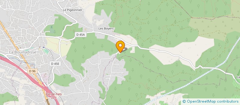 localisation de l'entreprise MONSIEUR JEAN DESCAZEAUX  LA BOUILLADISSE