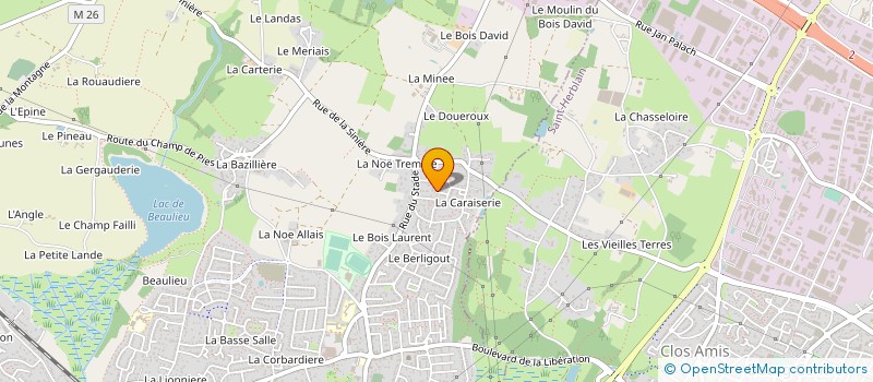 localisation de l'entreprise MONSIEUR JEAN DESCHAMPS à COUERON