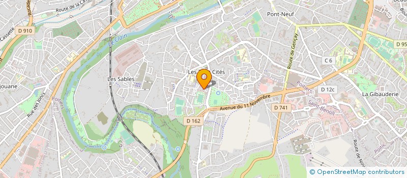 localisation de l'entreprise MONSIEUR JEAN DESCHAMPS à POITIERS