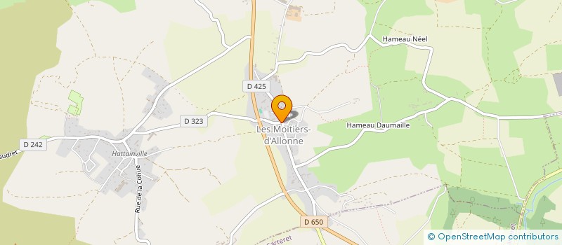 localisation de l'entreprise MONSIEUR JEAN DESEINE  LES MOITIERS-D'ALLONNE