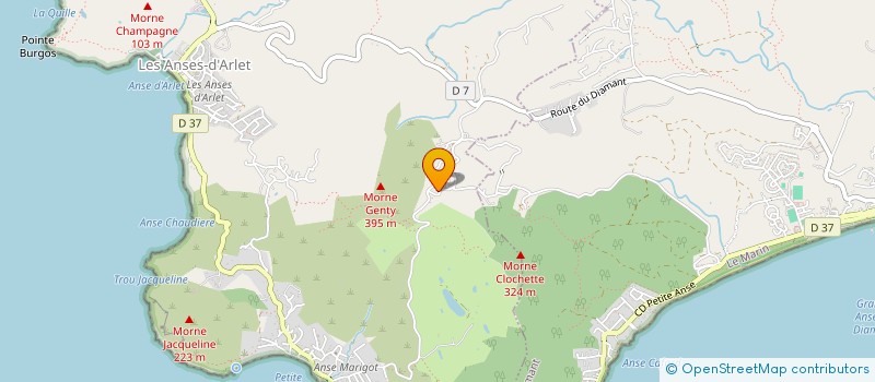 localisation de l'entreprise MONSIEUR JEAN DESERT  ANSES D'ARLET