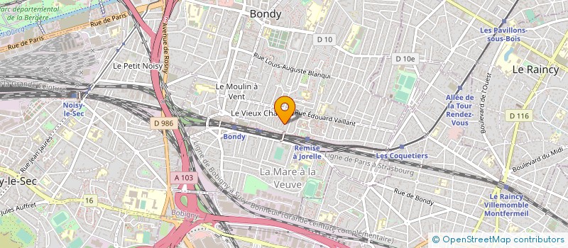 localisation de l'entreprise MONSIEUR JEAN DESIR  BONDY