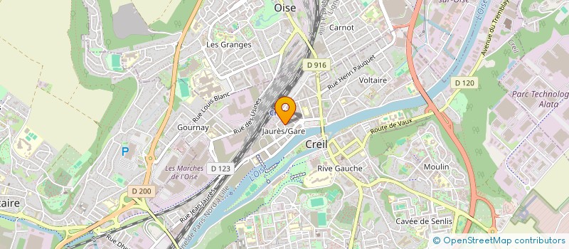 localisation de l'entreprise MONSIEUR JEAN-DESIRE SOSSO-DZABATOU  CREIL