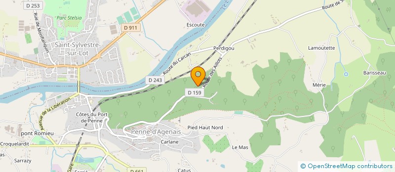 localisation de l'entreprise MONSIEUR JEAN DESPRAT  TRENTELS