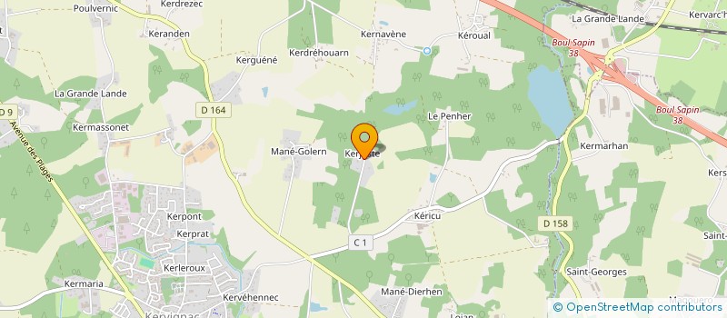localisation de l'entreprise MONSIEUR JEAN DESRUES à KERVIGNAC