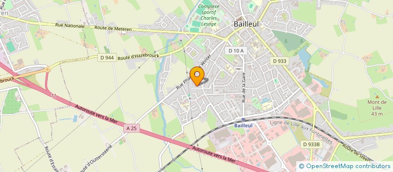 localisation de l'entreprise MONSIEUR JEAN DESRUMAUX à BAILLEUL