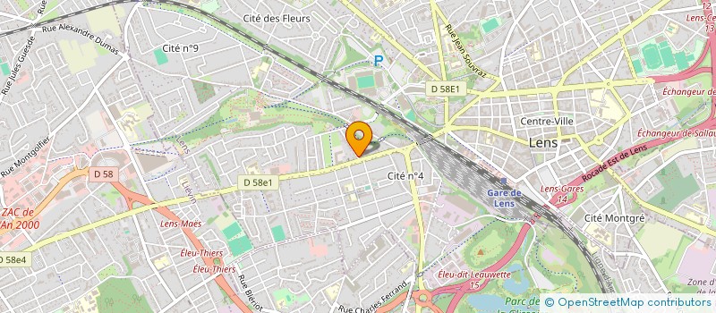 localisation de l'entreprise MONSIEUR JEAN DESSORT  LENS