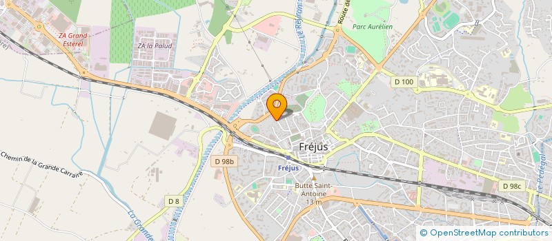 localisation de l'entreprise MONSIEUR JEAN DESTELLE à FREJUS