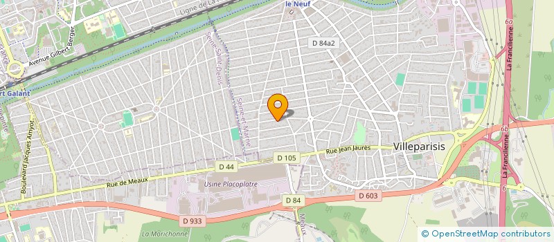 localisation de l'entreprise MONSIEUR JEAN DESTINE  VILLEPARISIS