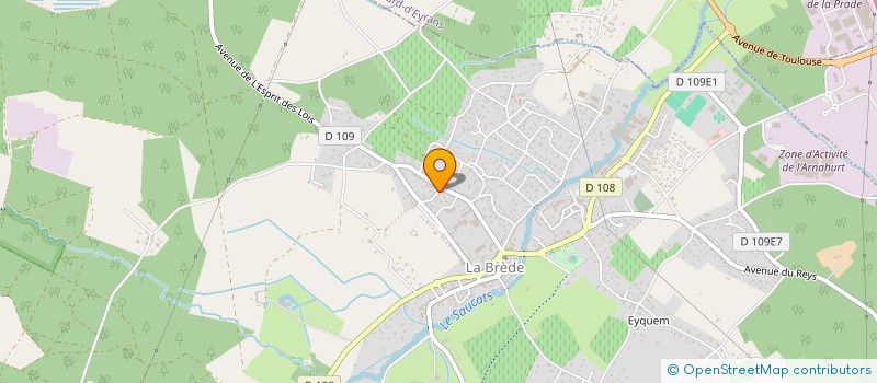 localisation de l'entreprise MONSIEUR JEAN DESTRAC à LA BREDE