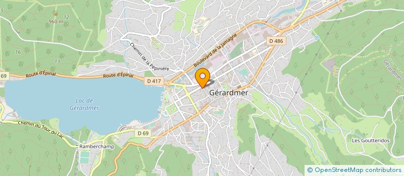 localisation de l'entreprise MONSIEUR JEAN DESTREZ à GERARDMER