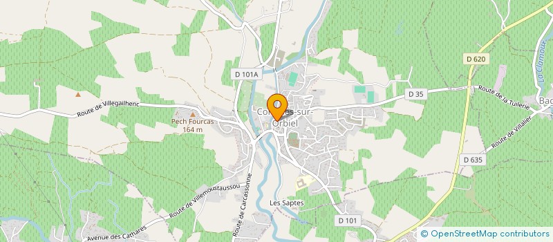 localisation de l'entreprise MONSIEUR JEAN DETREY  FRAISSE-CABARDES