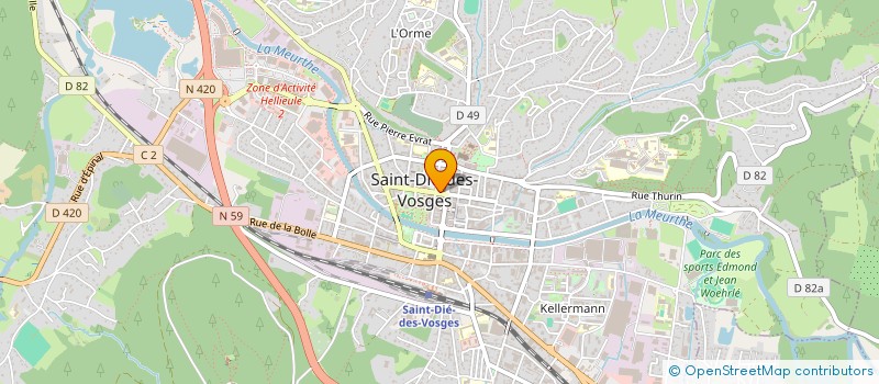 localisation de l'entreprise MONSIEUR JEAN DETREY à SAINT-DIE-DES-VOSGES