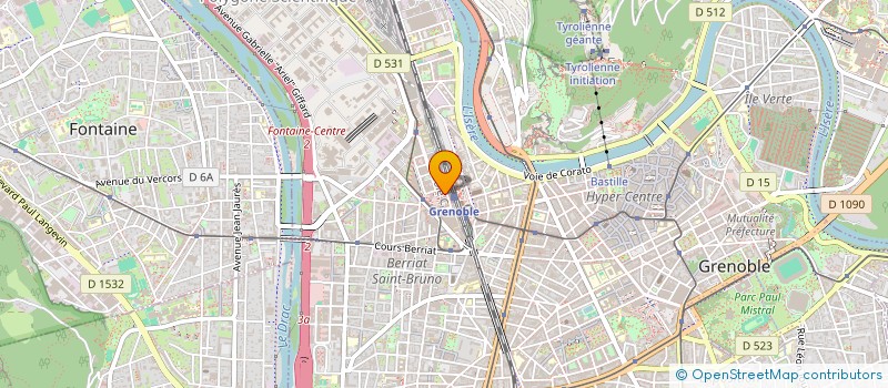 localisation de l'entreprise MONSIEUR JEAN DETROYAT à GRENOBLE